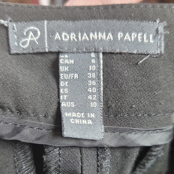 Adrianna Papell Classic Black Dress Pants Size 6 - Picture 6 of 6